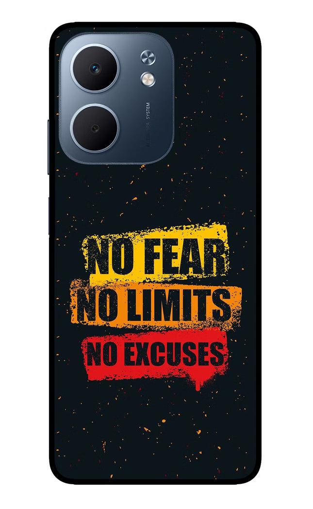 No Fear No Limits No Excuse Oppo A5x 5G Glass Case