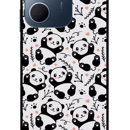 Cute Panda Oppo A5x 5G Glass Case