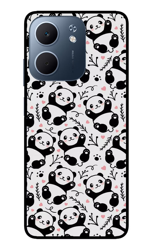Cute Panda Oppo A5x 5G Glass Case