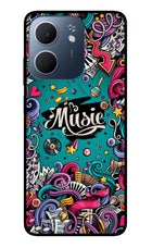 Music Graffiti Oppo A5x 5G Glass Case
