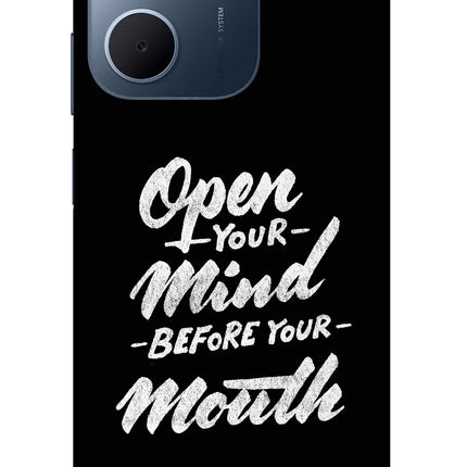 Open Your Mind Before Your Mouth Oppo A5x 5G Glass Case