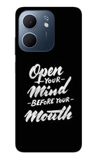 Open Your Mind Before Your Mouth Oppo A5x 5G Glass Case