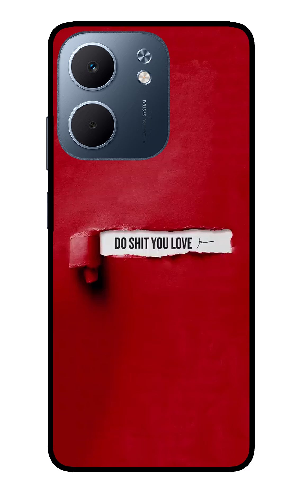 Do Shit You Love Oppo A5x 5G Glass Case Back Cover by Casekaro