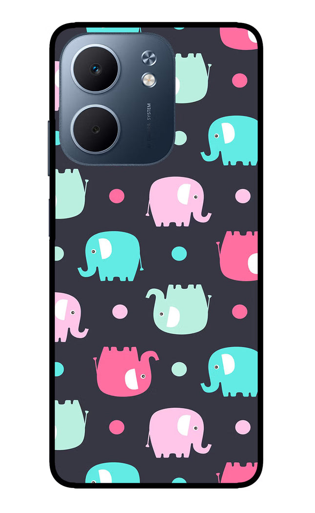 Elephants Oppo A5x 5G Glass Case Back Cover by Casekaro