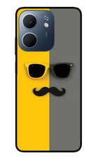Sunglasses with Mustache Oppo A5x 5G Glass Case