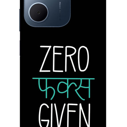 Zero Fucks Given Oppo A5x 5G Glass Case