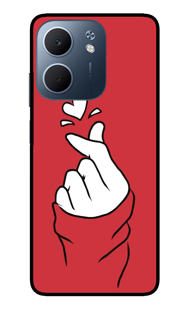 Korean Love Sign Oppo A5x 5G Glass Case