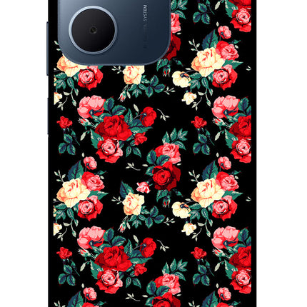 Rose Pattern Oppo A5x 5G Glass Case