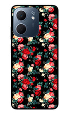 Rose Pattern Oppo A5x 5G Glass Case