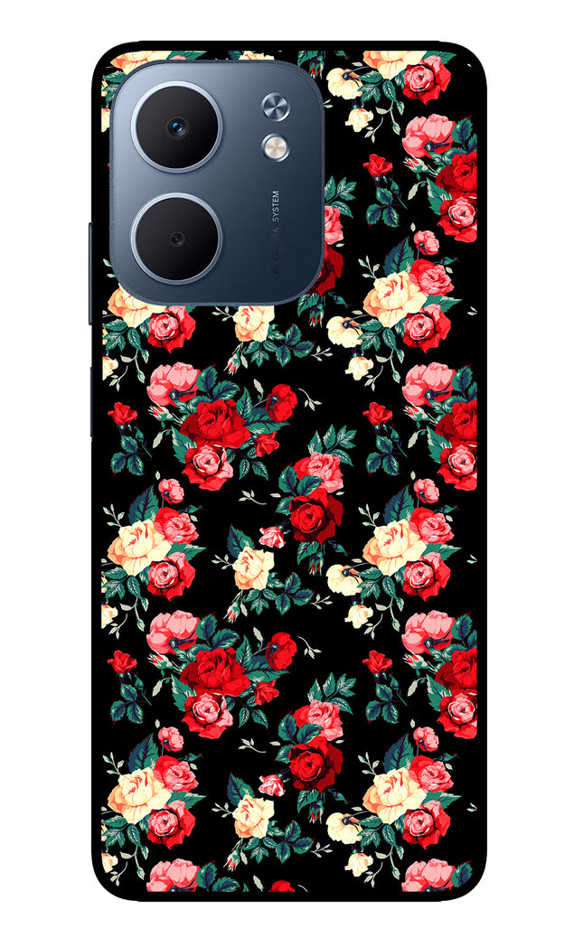 Rose Pattern Oppo A5x 5G Glass Case
