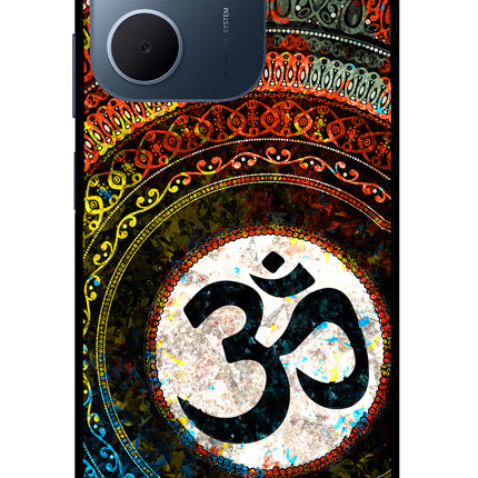 Om Cultural Oppo A5x 5G Glass Case Back Cover by Casekaro