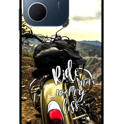 Ride More Worry Less Oppo A5x 5G Glass Case