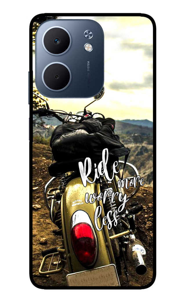 Ride More Worry Less Oppo A5x 5G Glass Case