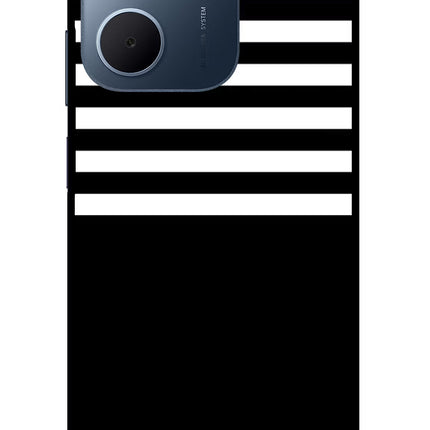Black and White Print Oppo A5x 5G Glass Case