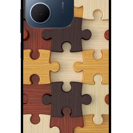Wooden Puzzle Oppo A5x 5G Glass Case