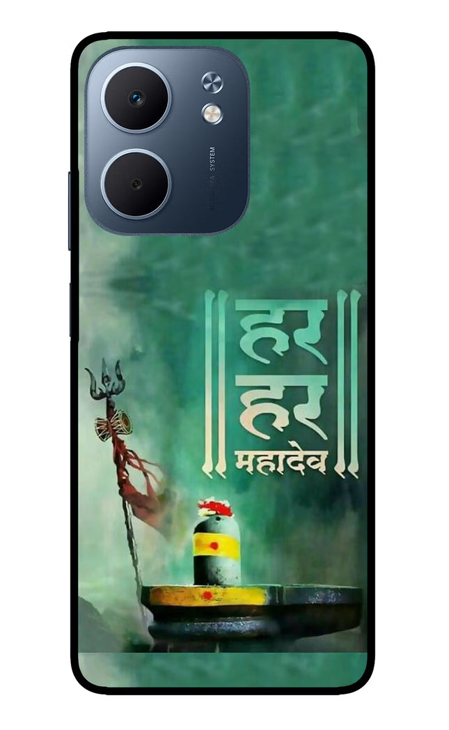 Har Har Mahadev Shivling Oppo A5x 5G Glass Case