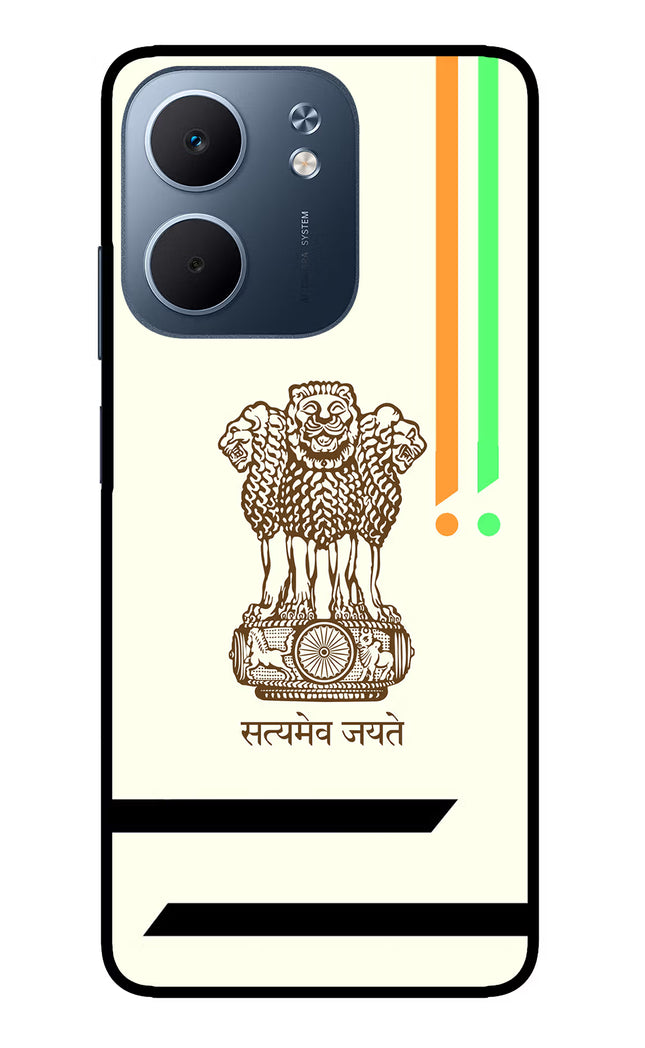 Satyamev Jayate Brown Logo Oppo A5x 5G Glass Case