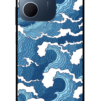Blue Waves Oppo A5x 5G Glass Case