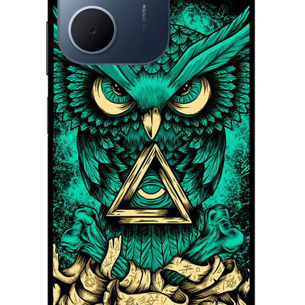 Green Owl Oppo A5x 5G Glass Case