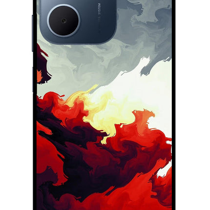 Fire Cloud Oppo A5x 5G Glass Case