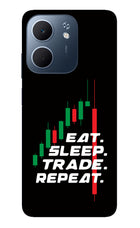 Eat Sleep Trade Repeat Oppo A5x 5G Glass Case