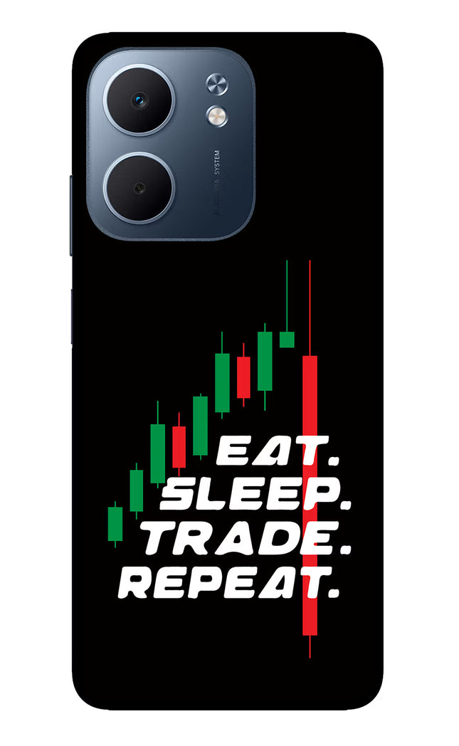 Eat Sleep Trade Repeat Oppo A5x 5G Glass Case