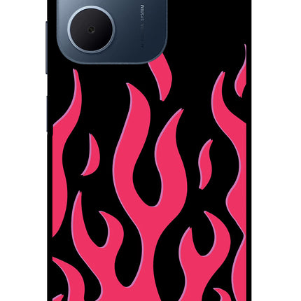Fire Flames Oppo A5x 5G Glass Case
