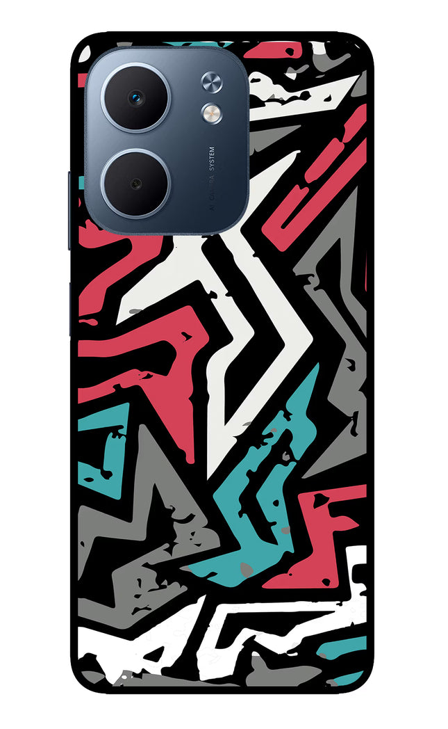 Geometric Graffiti Oppo A5x 5G Glass Case