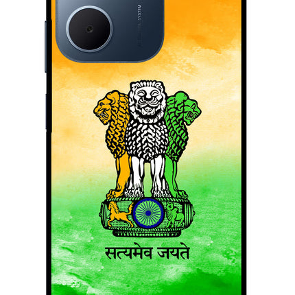 Satyamev Jayate Flag Oppo A5x 5G Glass Case