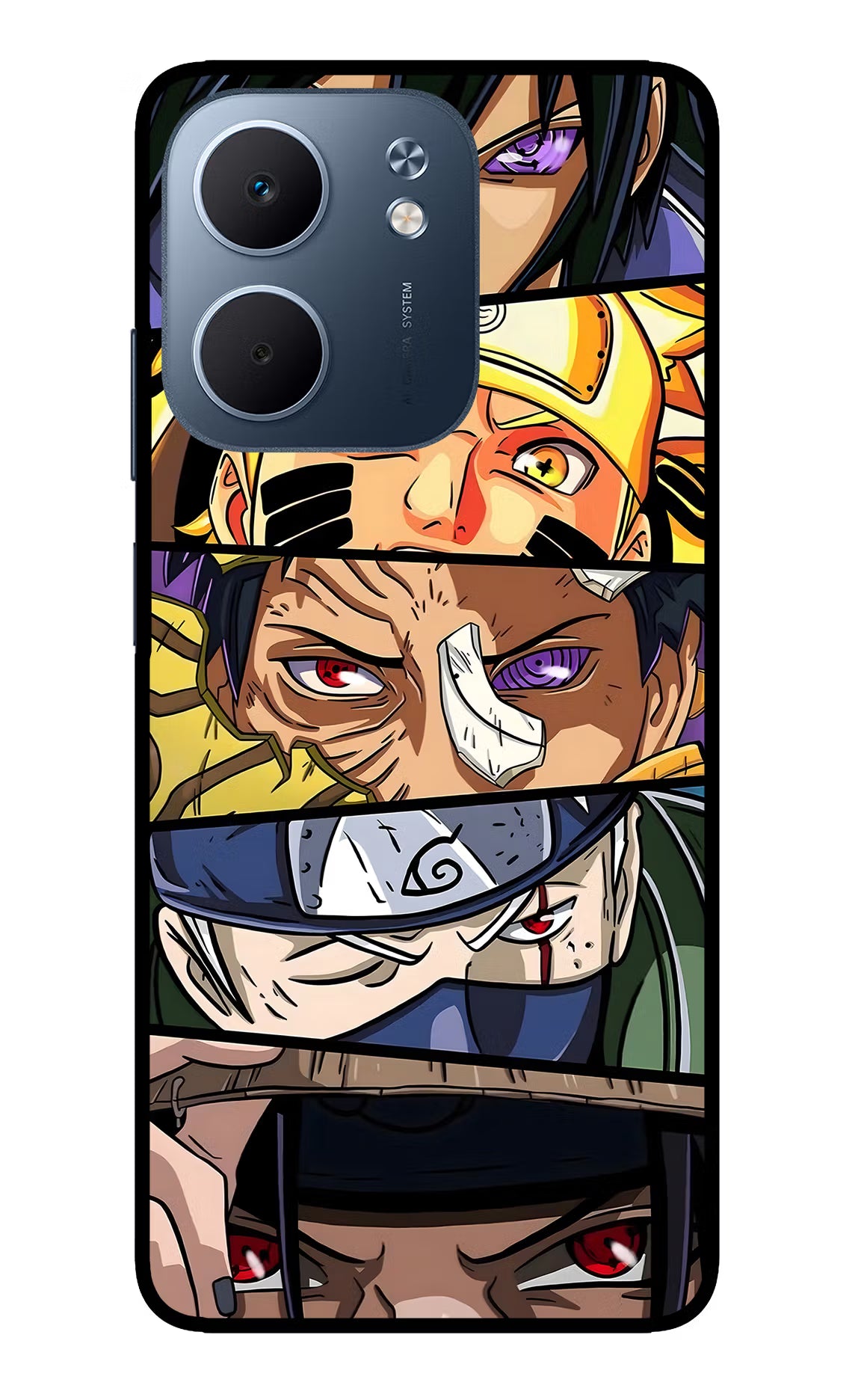 Naruto Character Oppo A5x 5G Glass Case Back Cover by Casekaro