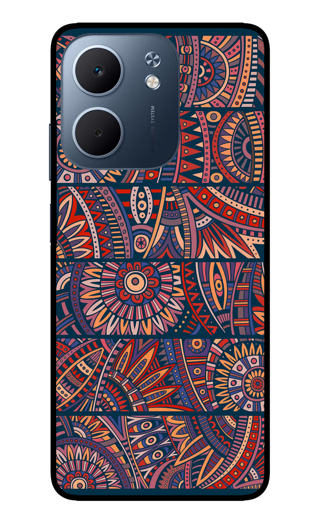African Culture Design Oppo A5x 5G Glass Case