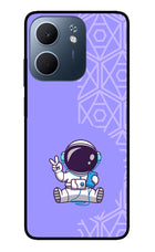 Cute Astronaut Chilling Oppo A5x 5G Glass Case