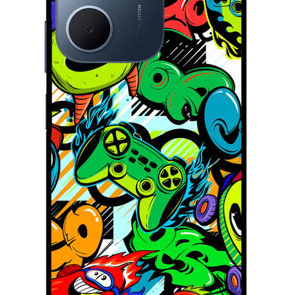 Game Doodle Oppo A5x 5G Glass Case