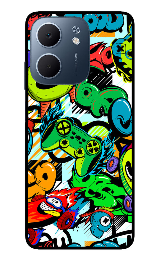 Game Doodle Oppo A5x 5G Glass Case