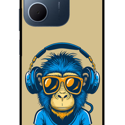 Monkey Headphone Oppo A5x 5G Glass Case