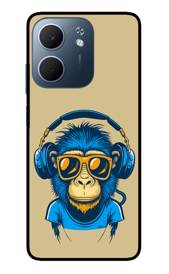 Monkey Headphone Oppo A5x 5G Glass Case
