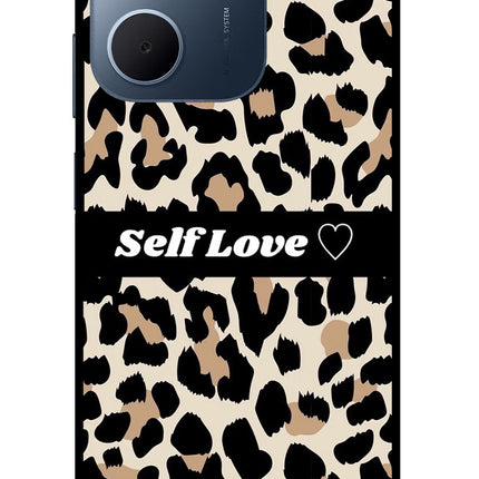 Leopard Print Self Love Oppo A5x 5G Glass Case