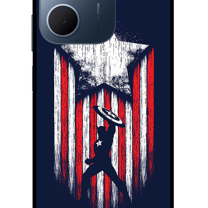 Captain America Marvel Art Oppo A5x 5G Glass Case
