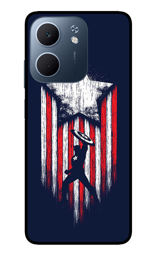 Captain America Marvel Art Oppo A5x 5G Glass Case