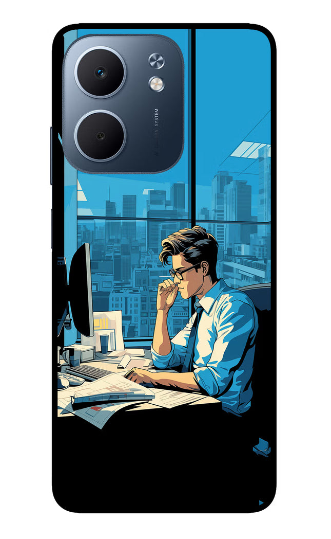 Focused Hustler (AI Generated) Oppo A5x 5G Glass Case