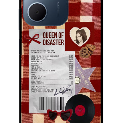 Queen of Disaster Oppo A5x 5G Glass Case Back Cover by Casekaro