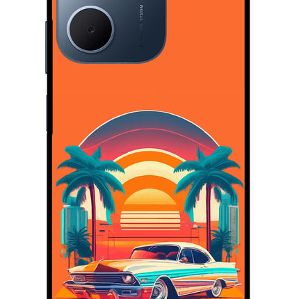 Palm Drive 80s Oppo A5x 5G Glass Case