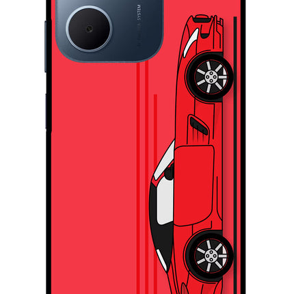 Red Velocity Oppo A5x 5G Glass Case