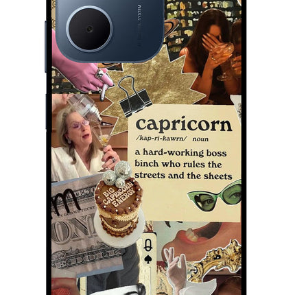 Capricorn Zodiac Oppo A5x 5G Glass Case
