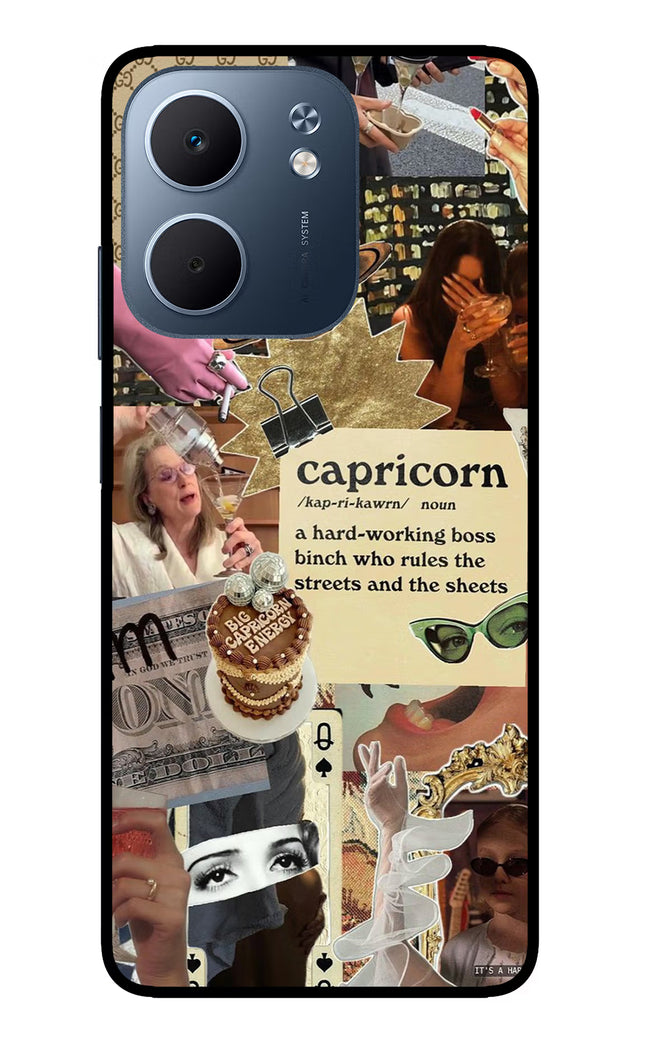 Capricorn Zodiac Oppo A5x 5G Glass Case