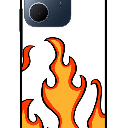 Fired Up – White Oppo A5x 5G Glass Case