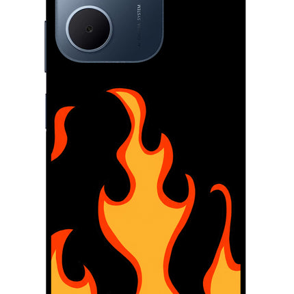 Fired Up – Black Oppo A5x 5G Glass Case