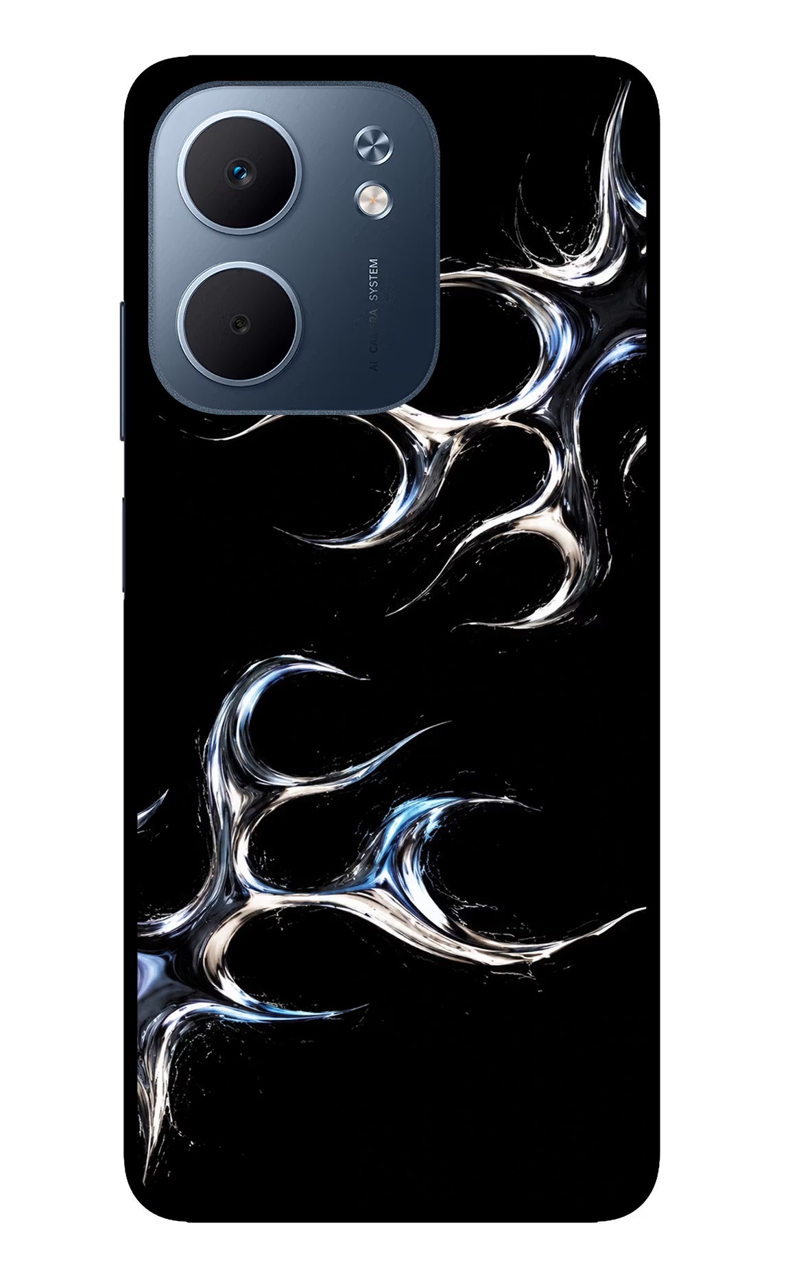 Chrome Tribal Oppo A5x 5G Glass Case Back Cover by Casekaro