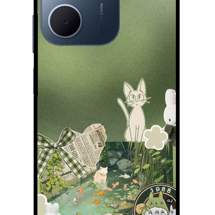 Aesthetic anime Oppo A5x 5G Glass Case