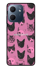 Pink Cats Oppo A5x 5G Glass Case